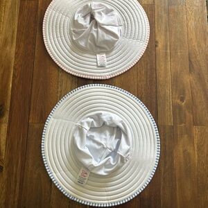 Ruffle Butts Pink and Blue Wide-Brimmed